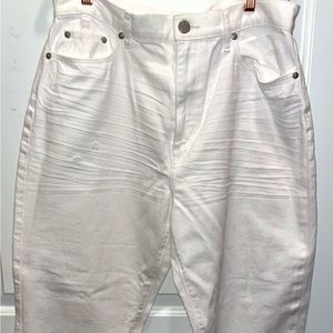 LOFT white denim jeans